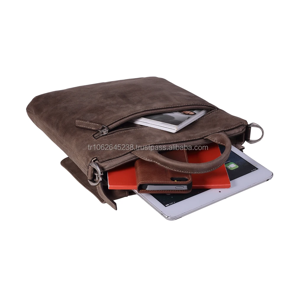 
antic genuine leather bags for 13' notebook bag 