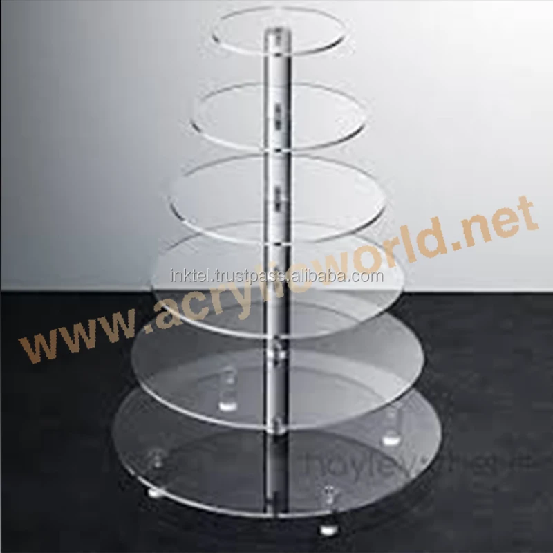 Factory square acrylic cake stand/acrylic tube cake stand/clear acrylic bulk food bin