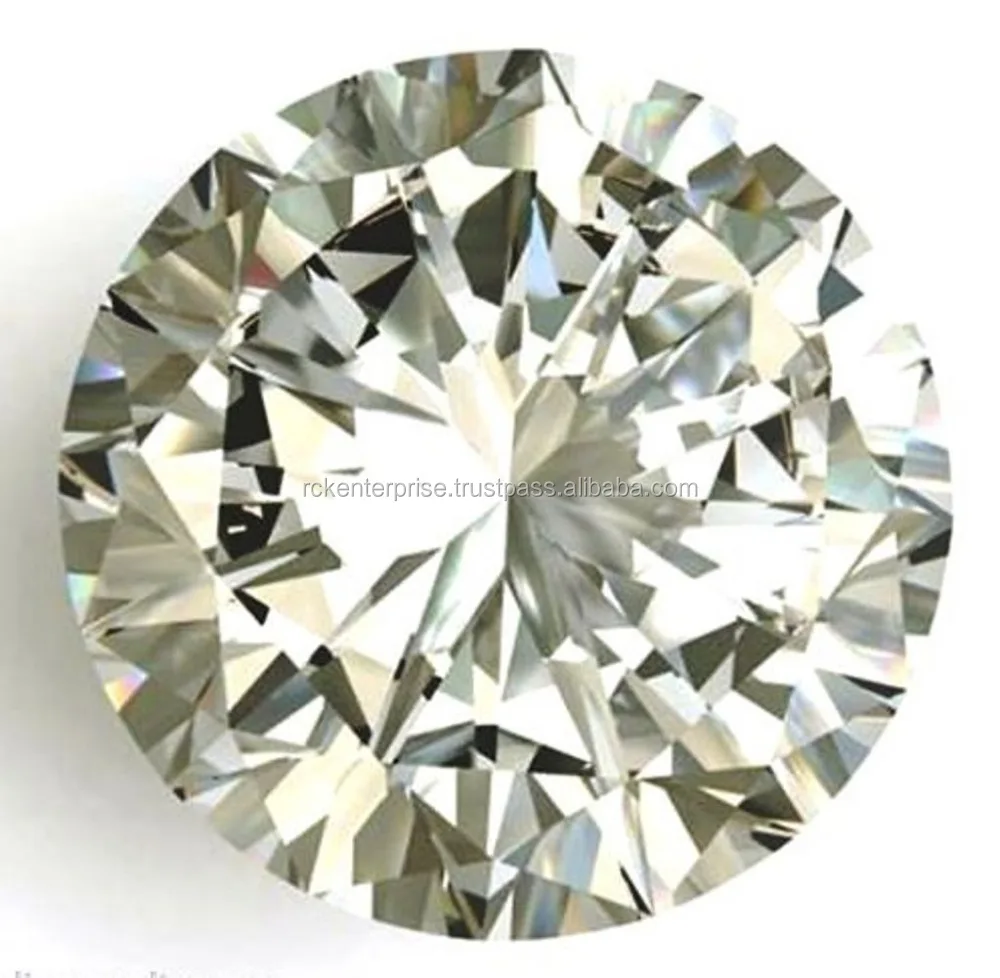 Off white round brilliant loose Moissanite At wholesale rates