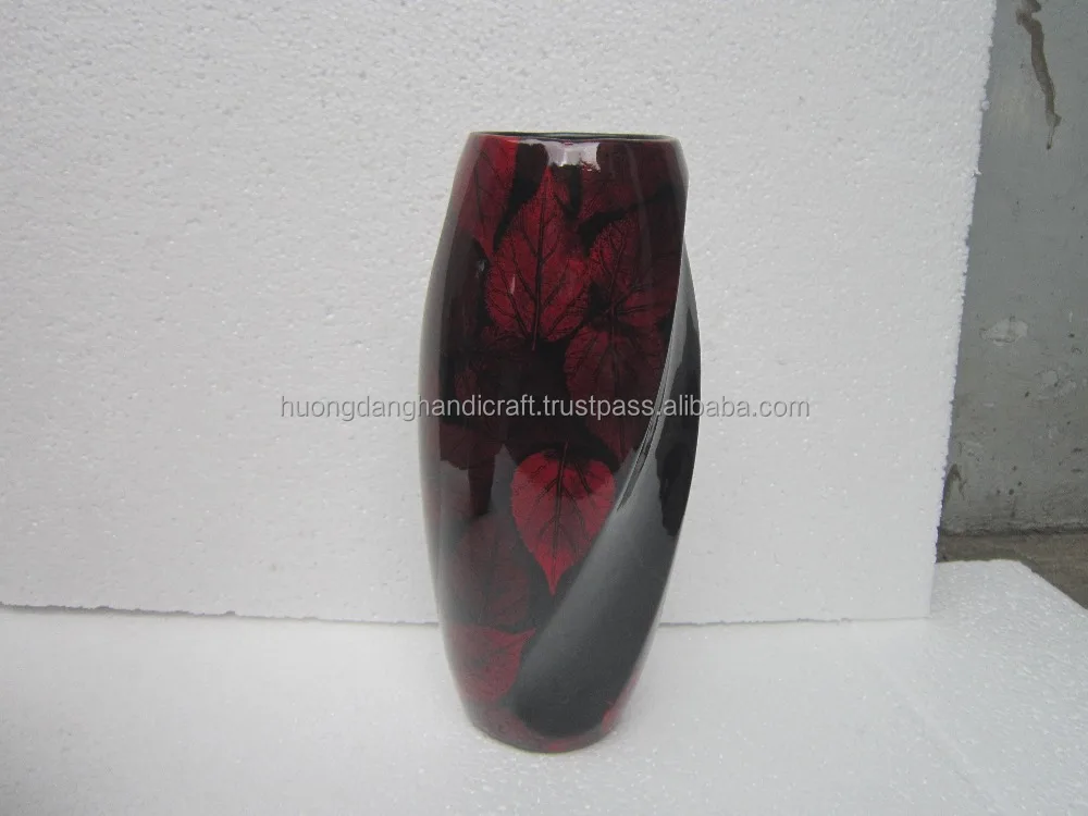 Lacquer vase for Home Decor, Modern Art Design made in Vietnam