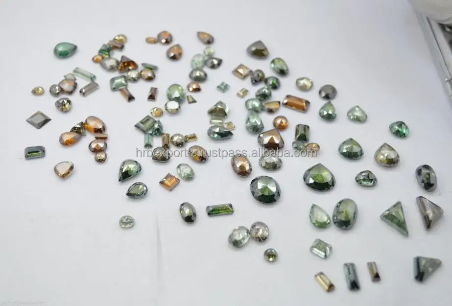 wholesale fancy color Moissanite at cheapest price from india. White/Near Colorless Moissanite too.