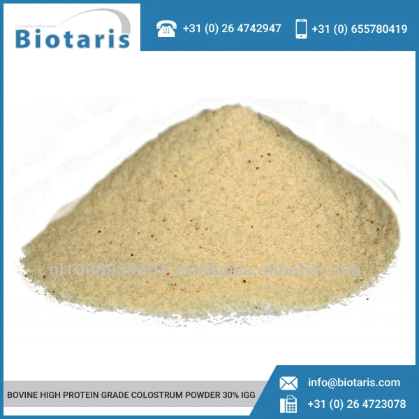 
Bovine 30% IgG Colostrum Milk Powder in Bulk 