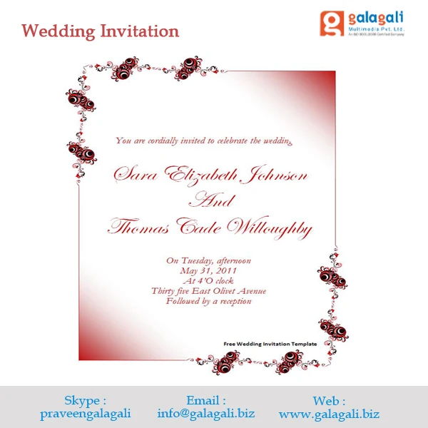 New Design Attractive Wedding Invitation Cards from India at Best Price - Graphic Designing