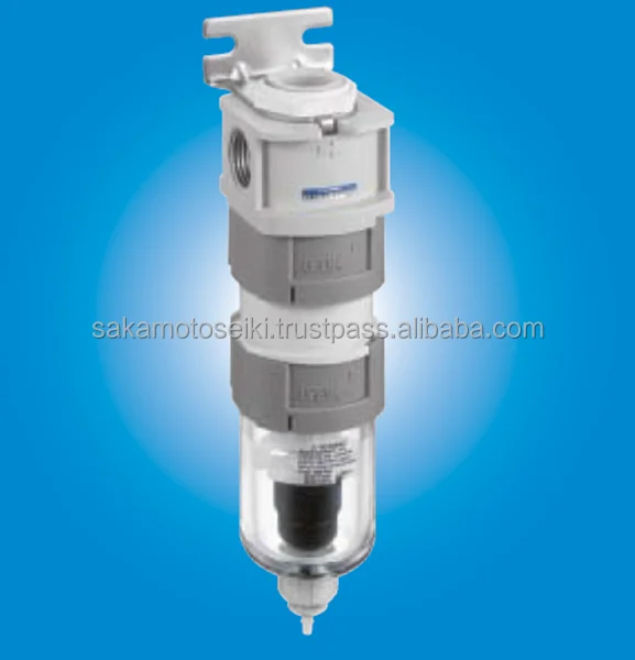 Reliable and High-performance air filter KOGANEI cyclone type water separator with multiple functions made in Japan