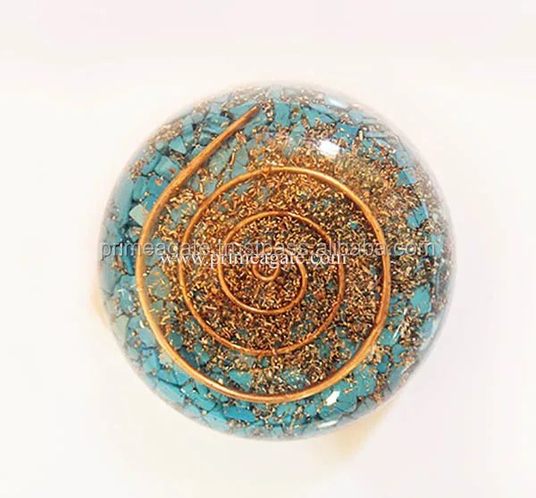 Latest Orgone Turquoise Dome Bowls 2018 For sale | Wholesale Indian Orgone Products manufacturer