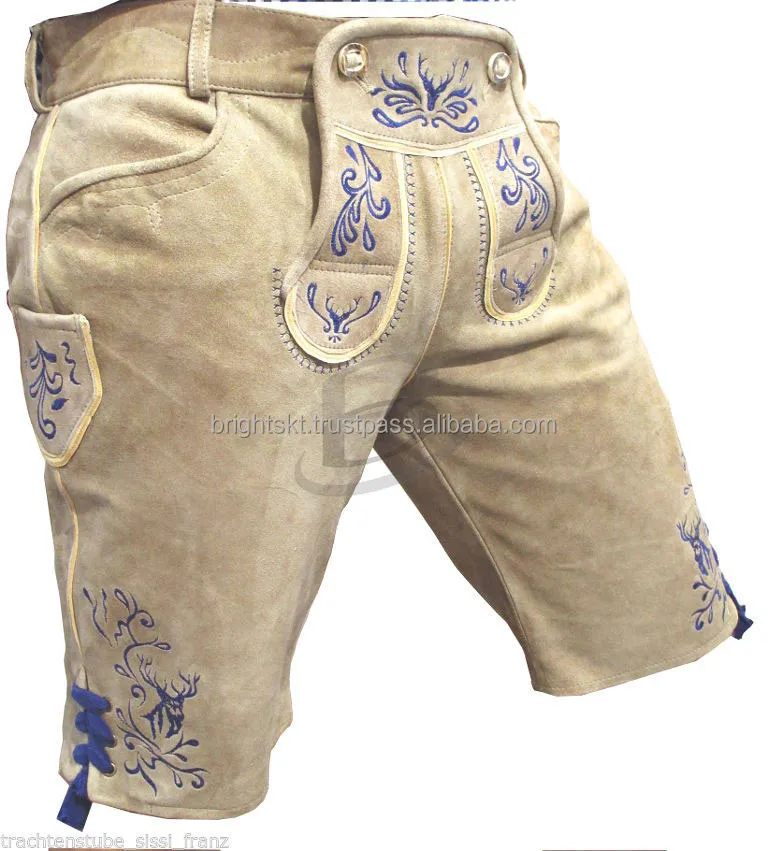 
German Lederhosen Trachten Lederhosen Bavarian traditional short pant (German Lederhosen Tracht) 