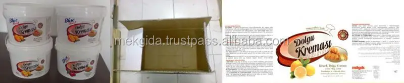 Синяя бусина надежный крем для наполнения лимоном