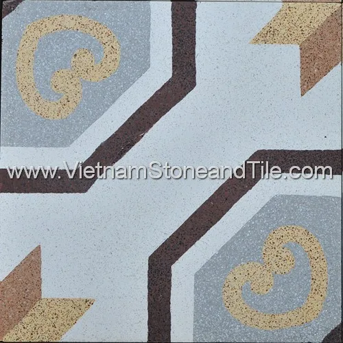 VST Product From Vietnam Encaustic Handmade Cement Tiles in Terrazzo Finish