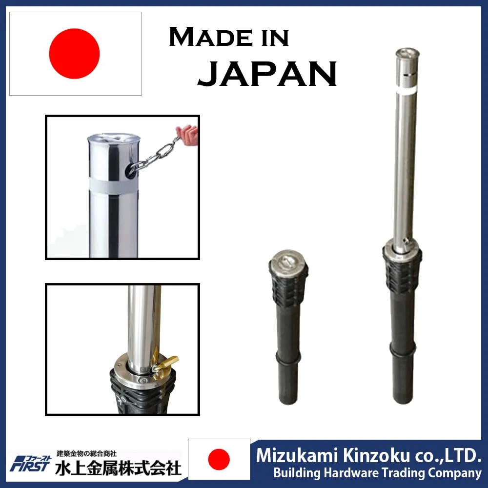 reliable removable bollard for parking lot with high performance made in Japan
