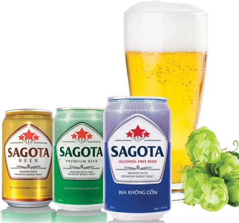 
Vietnam Vegeterian Beer Sagota can 330 ml 