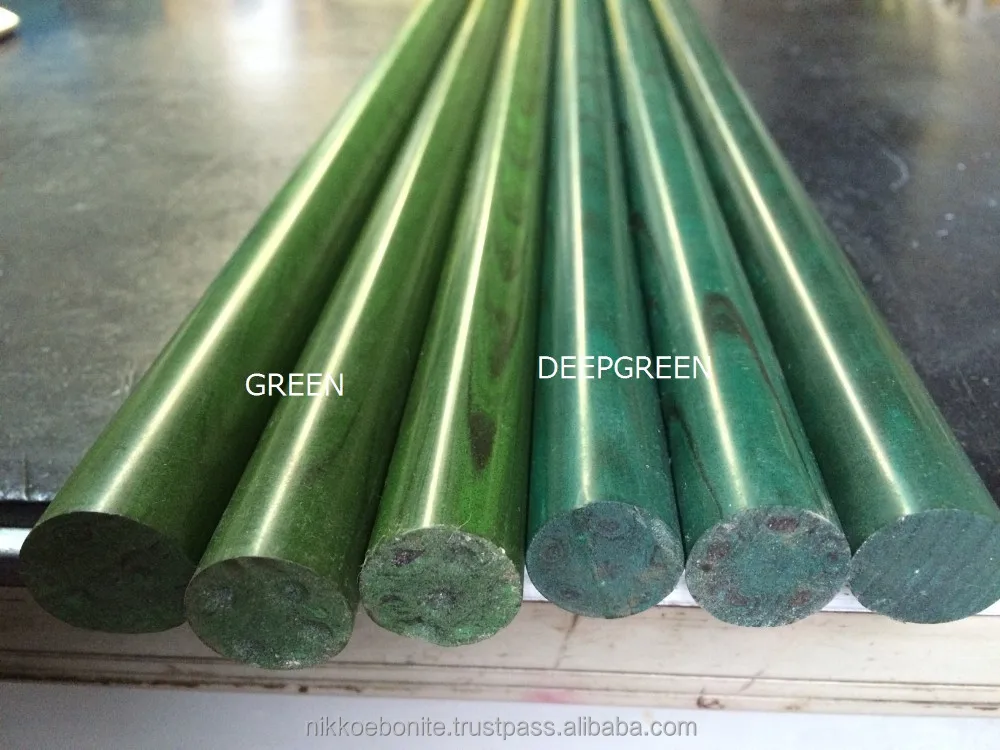 
Green color hard rubber cumberland rod for tobacco pipe stem 