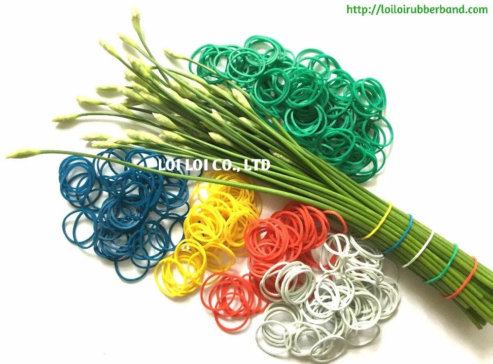 BEST selling Natural Rubber bands use for Agricultural like Green onion, Chives, Asparagus... and more Vegetables Food grade