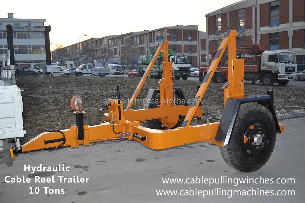 10 Ton Hydraulic Cable Pulling Winches and Trailers