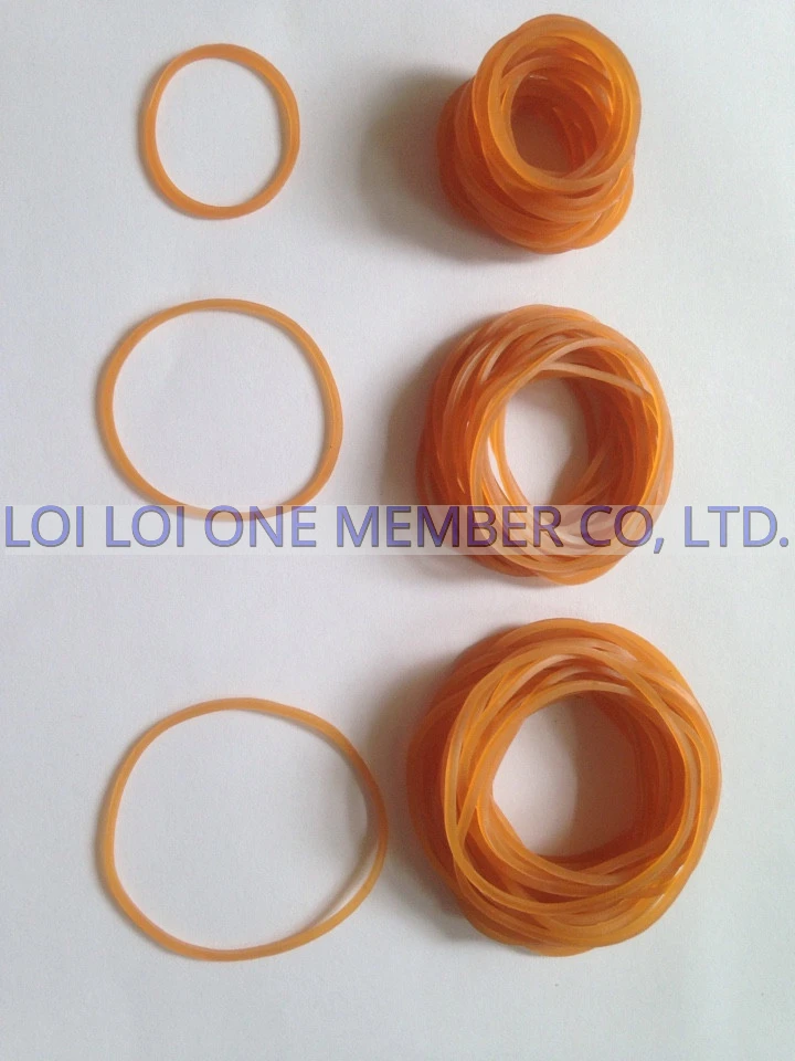 Bestseller Natural rubber bands for Japan market / Wholesale High quality Rubber band Orange color brighten very strong