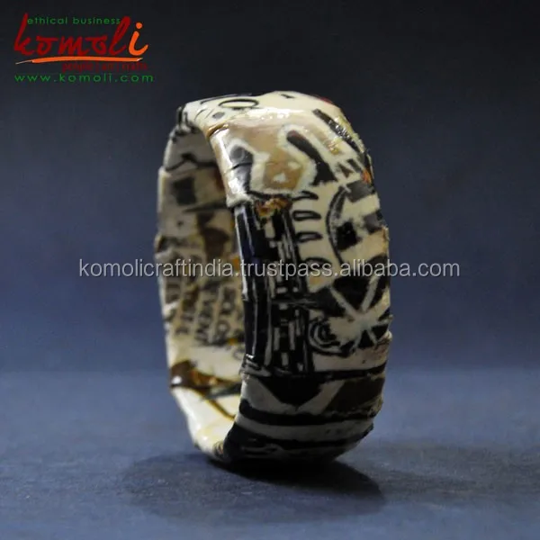 Пользовательский Декупажный браслет бумажный деревянный