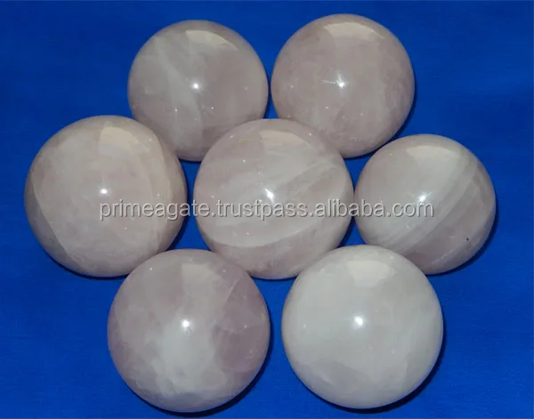 2021 100% natural rose quartz crystal rose ball| healing hot sale