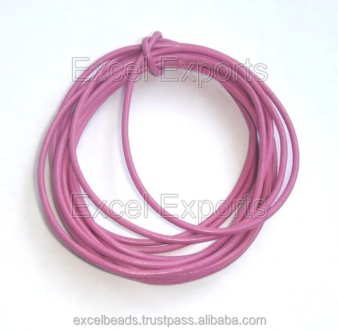 Wholesale Leather cords 1mm 2mm 3mm 4mm 5mm sizes lead free and azo free colors