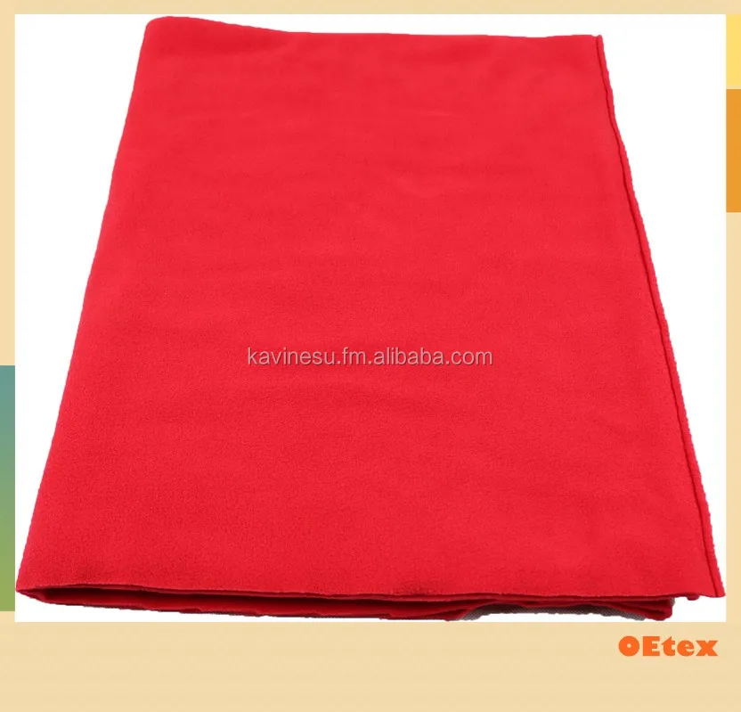 100% polyester knitted polar fleece two sides brushed one side antipilling