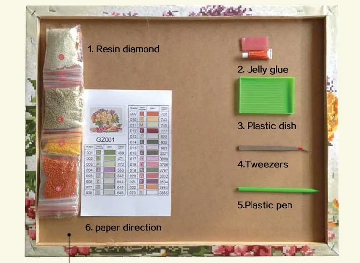 GZ521- 40*50 red flower art painting on canvas with resin diamond diy diamond painting by numbers