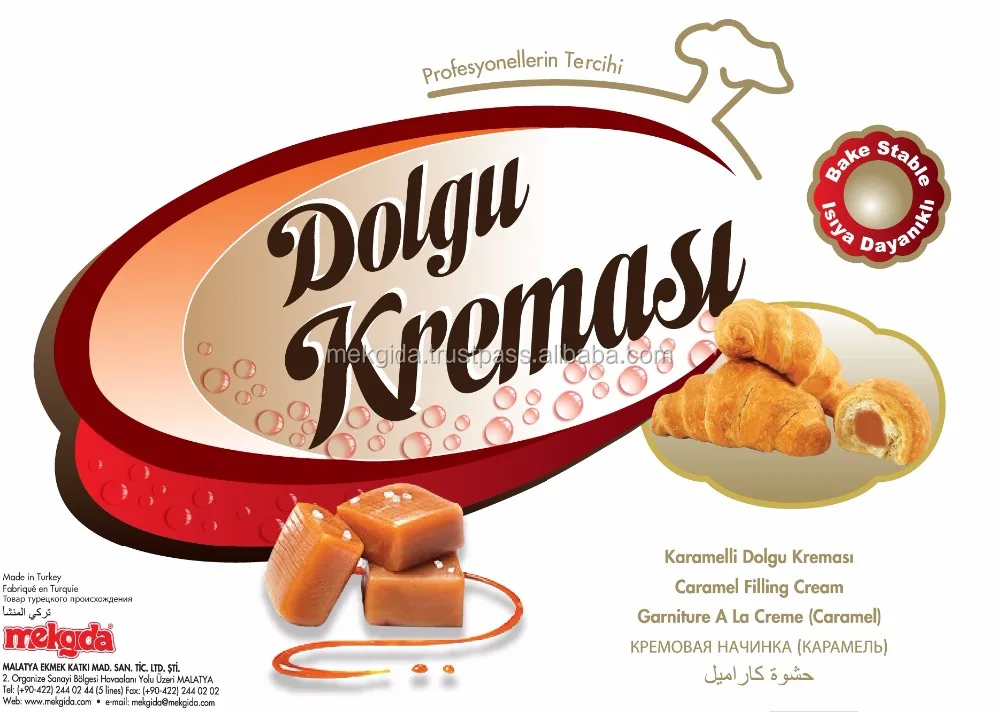 Blue Bead Caramel Bake Stable Pastry Filling Cream