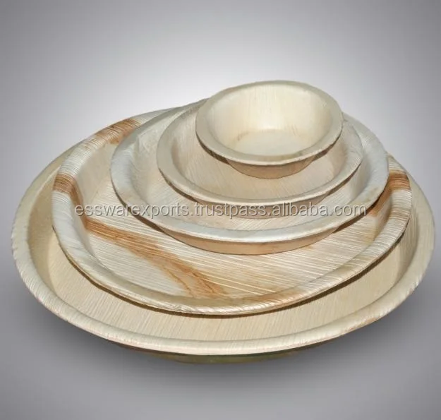 
Disposable Areca palm leaf Plates Biodegradable Tableware Eco Friendly Party plates 