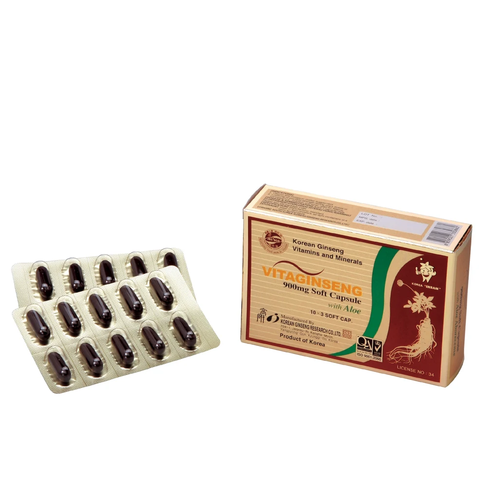 
Витамин и минеральные капсулы из корейского женьшеня vitaginseng_ 
