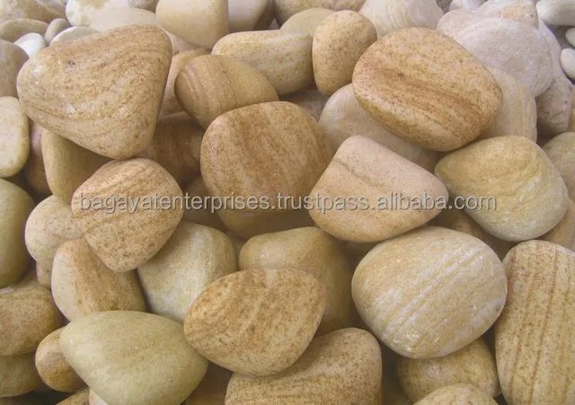 
 Индийский тикового дерева песчаника галька камни  