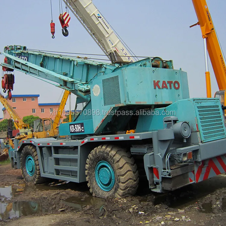 Used 50 ton Kato KR500 rough crane on sale in Shanghai