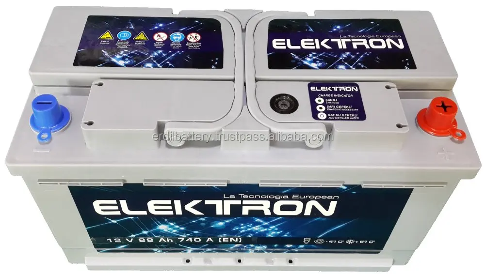 
88 Ah LB5 size Maintenance Free MF Battery from Turkish car battery manufacturer 