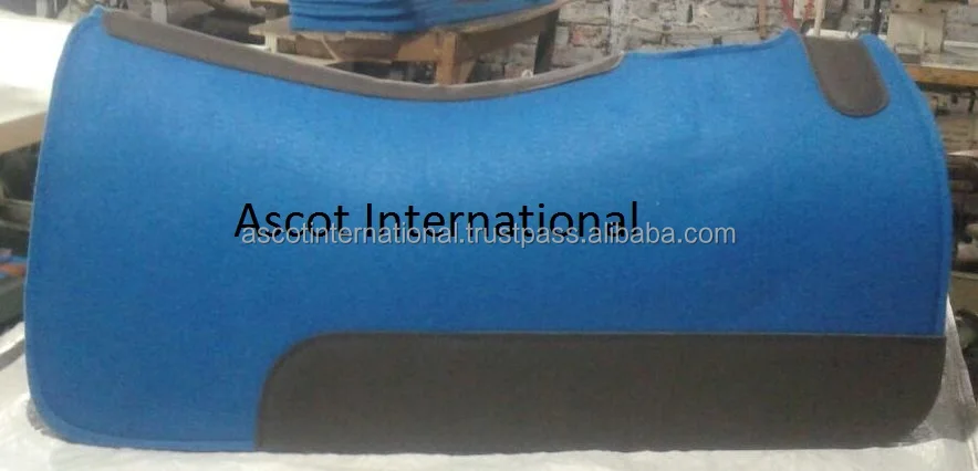 Wholesale Custom Horse Equestrian Saddle Pad Blanket wool Equipment riding racing equipment accessories all seasonal fleece felt