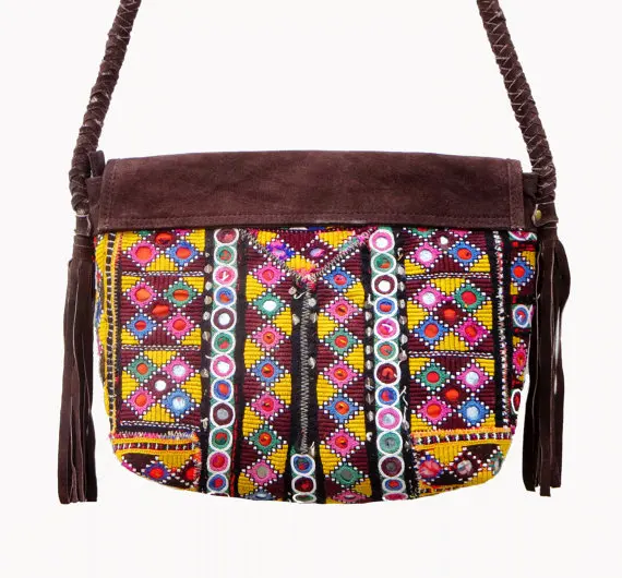 Banjara Ethnic Classical Vintage Gypsy Traditional Women Crossbody Bag Women Designer Handbag for Girls