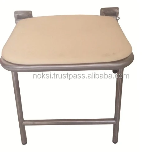 
Folding Shower Seat Stainless Steel With Plastic Seat Two Legs 