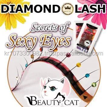 Eyelash extensions/new diamond eyelashes/beauty cat eyelashes in korea manufacturer