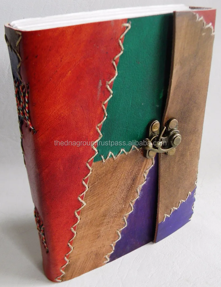 Блокнот ручной работы с уникальным дизайном, винтажный кожаный журнал ручной работы с застежкой
