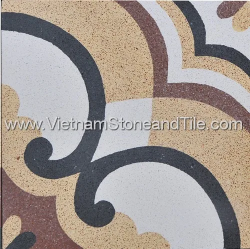 VST Product From Vietnam Encaustic Handmade Cement Tiles in Terrazzo Finish