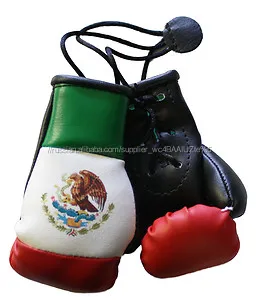 Мини Боксерские Перчатки для Автомобилей Висячи е- Custom Сделал Мексиканский Флаг Страны