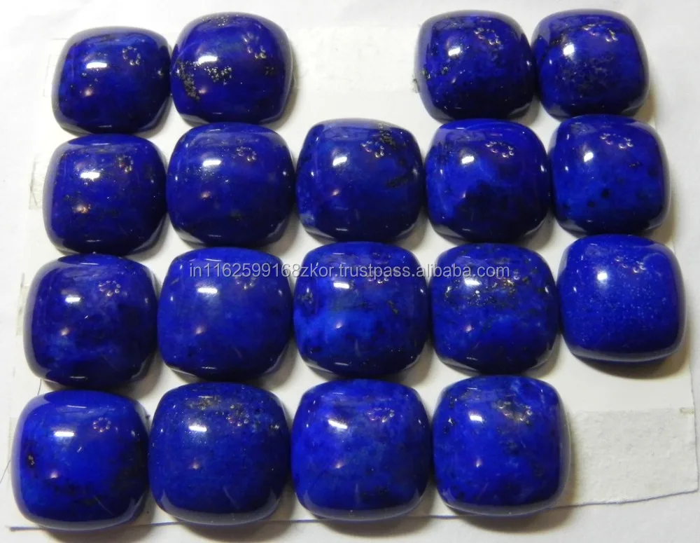 Wholesale Premium Quality Natural Lapis Lazuli Loose Gemstone Cushion Cabs Shape Blue Color Semiprecious At Best Price