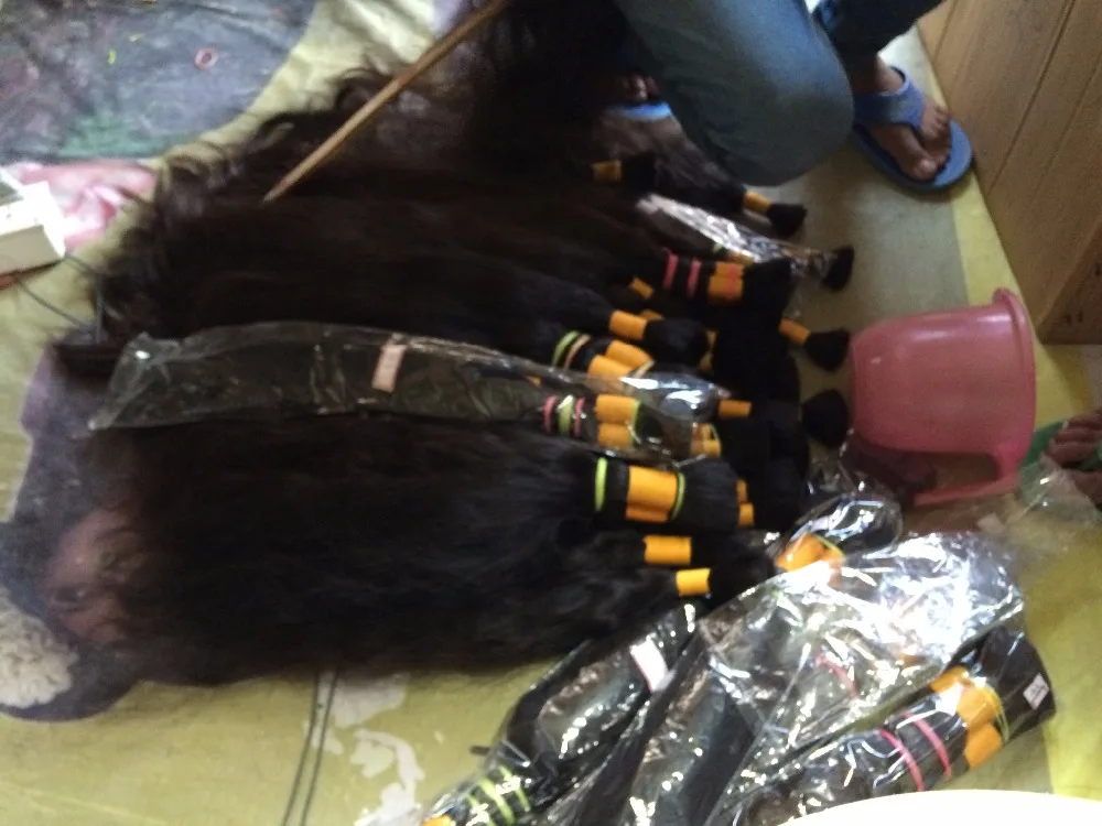 
100% virgin indian human hair extension from Indian factory 