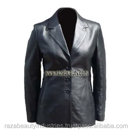 Ladies Leather Long Coat, Ladies Leather Jackets