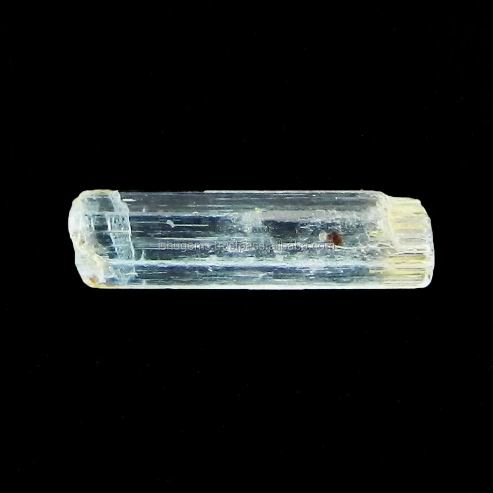Natural Brazil Aquamarine 3x13mm Pencil Row Loose Gemstone for jewelry