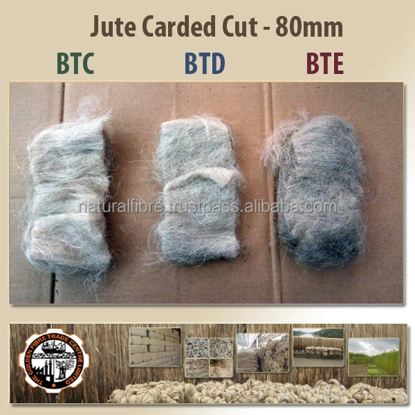 
Jute Fibre - Carded Cut 80mm 
