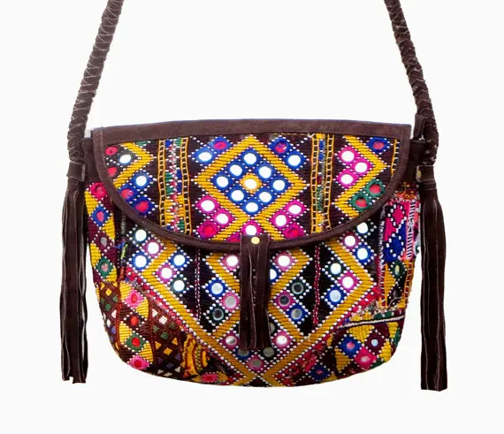 Banjara Ethnic Classical Vintage Gypsy Traditional Women Crossbody Bag Women Designer Handbag for Girls