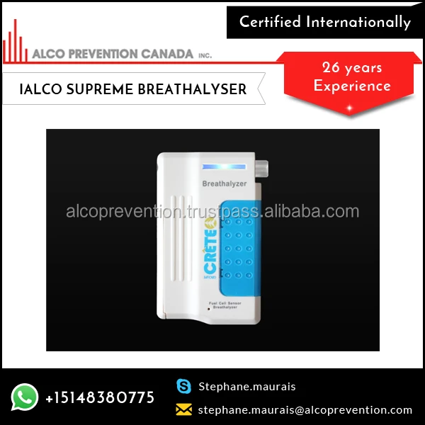 iAlco Supreme BREATHALYSER, Professional Breath Alcohol Tester