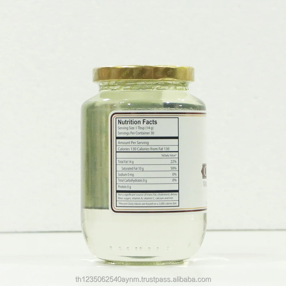 CHAOKOH Cold Pressed VIRGIN Coconut Oil for Beauty, Health Dietary and Cooking 450 ml