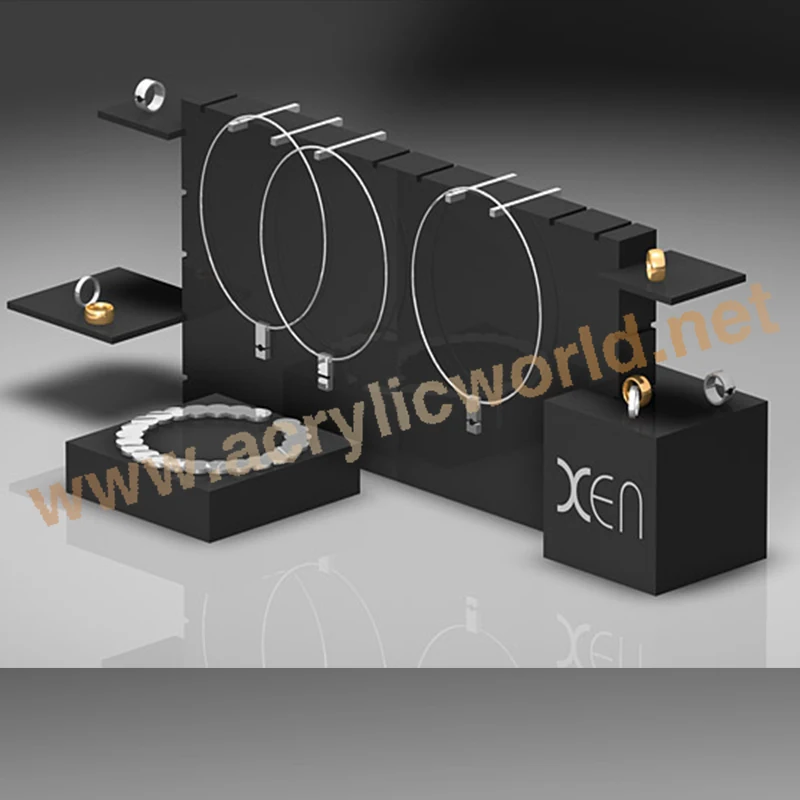 White Acrylic Jewelry Display for Bangle/acrylic jewelry display stand