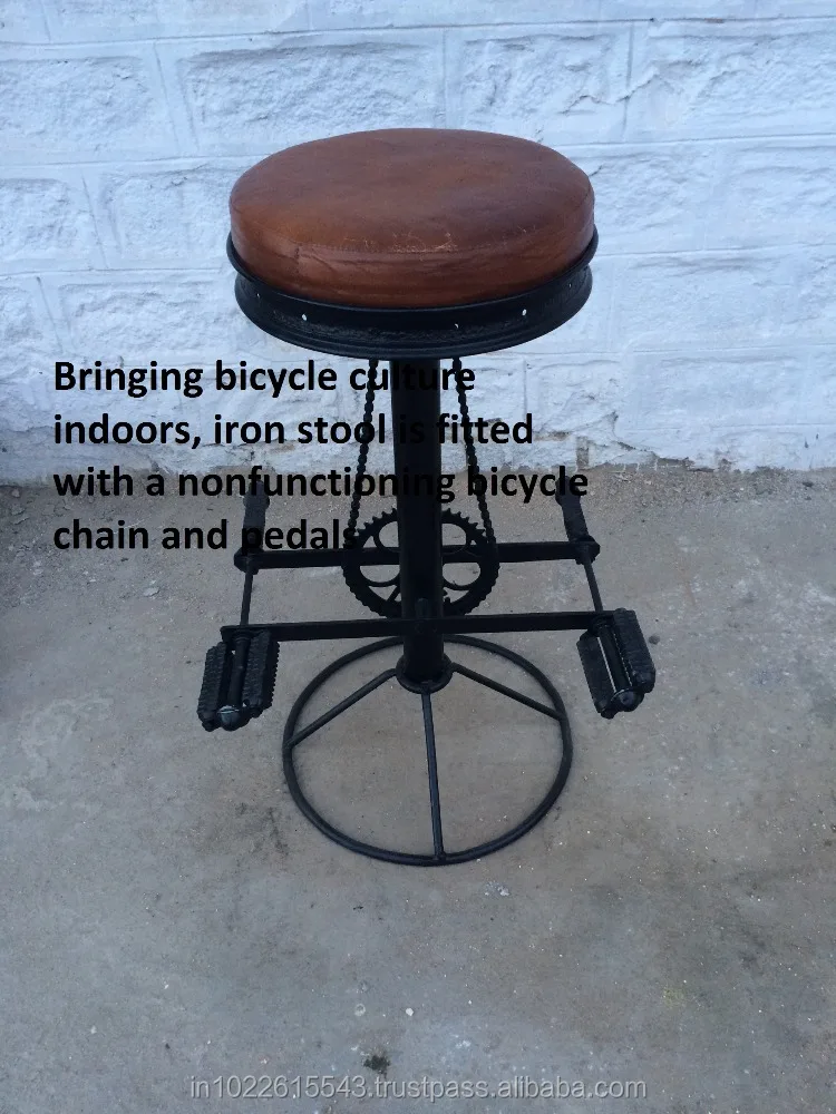 Industrial Vintage Cycle Style Bar Stool