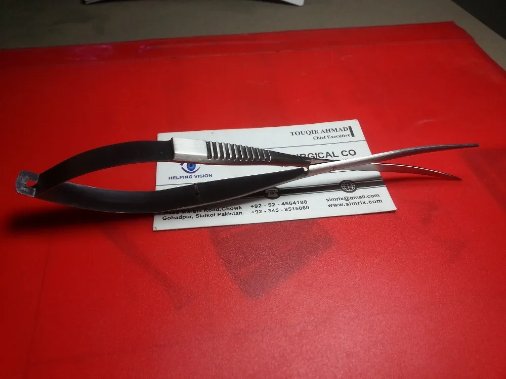 
Pro spring action scissors for Aquascaping straight or curved blades 155mm, SIMRIX 