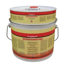 
Two component water based epoxy primer for polyurethane membranes and cement based substrates 