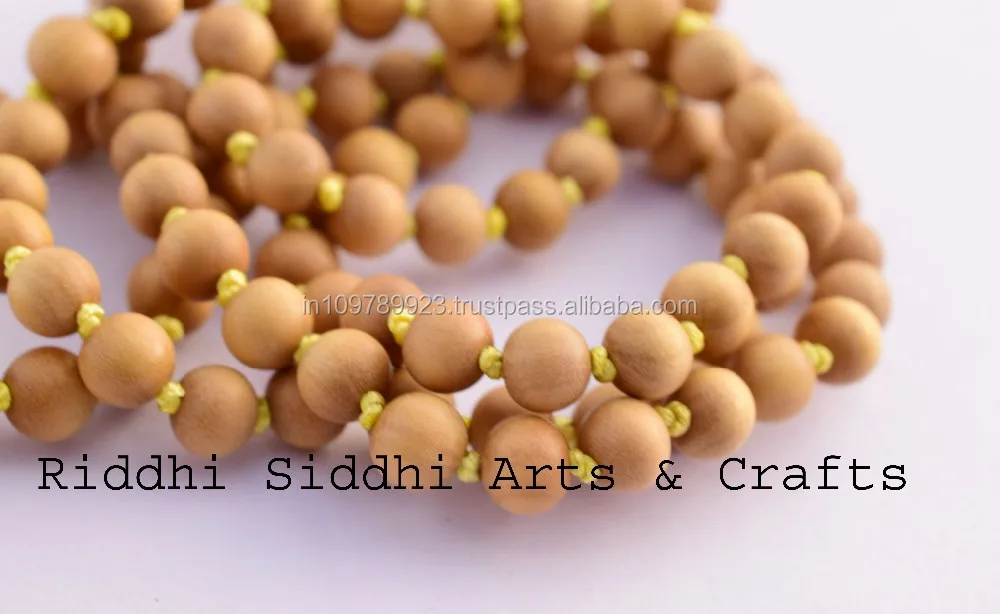 spiritual chandan necklace/wooden rosary beads/prayer beads