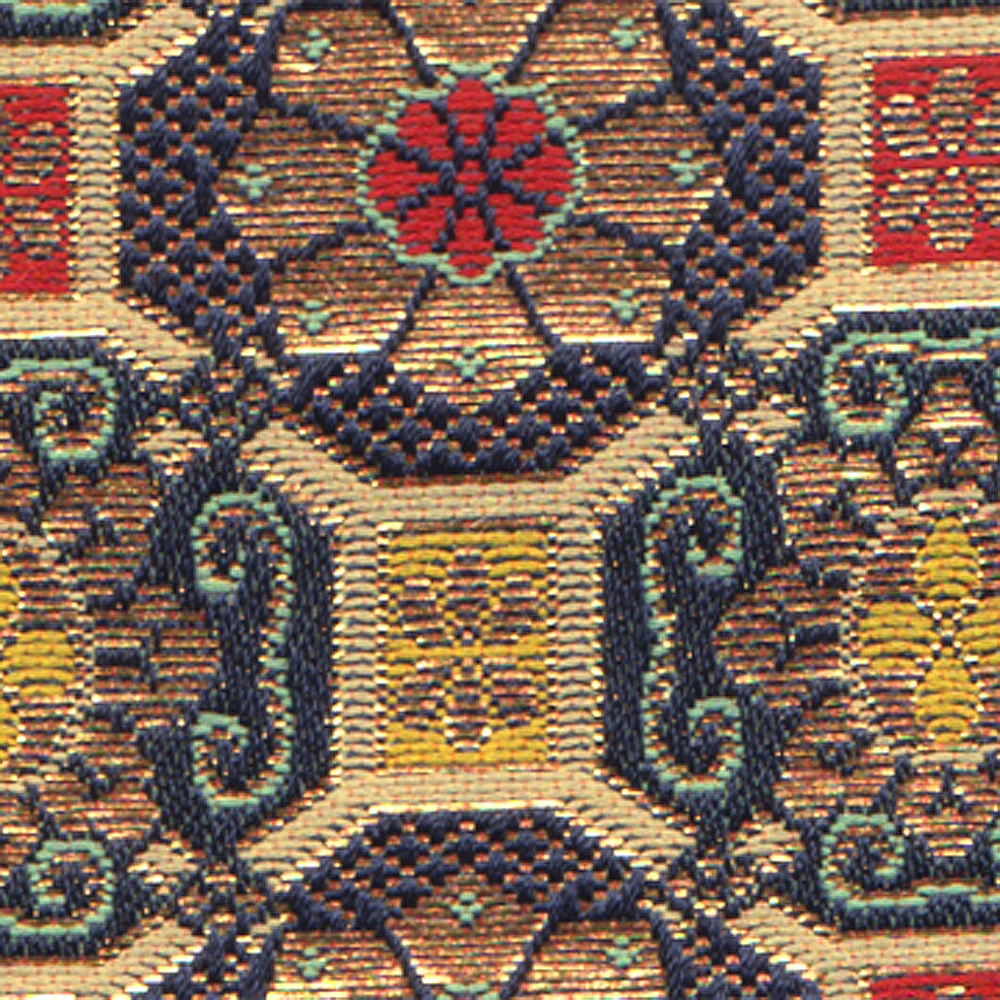 Traditional and Japanese Kimono brocade Fabric with many colors and design made in Japan